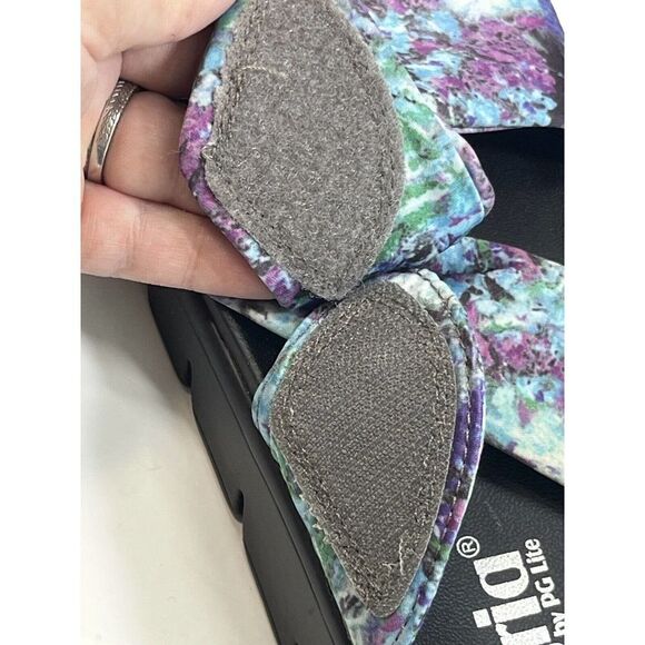 Alegria Sandals Fabric Twist Mylee Itchycoo Adjustable Size 38 8-8.5 - Picture 8 of 16